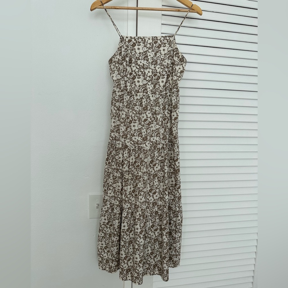 Rails Tan and White Summer Dress